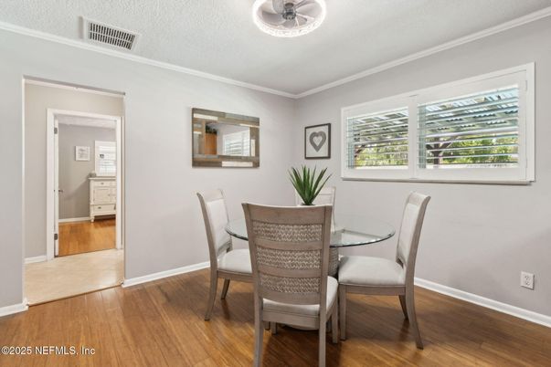 Dining room, Interior, Wood Texture Flooring
