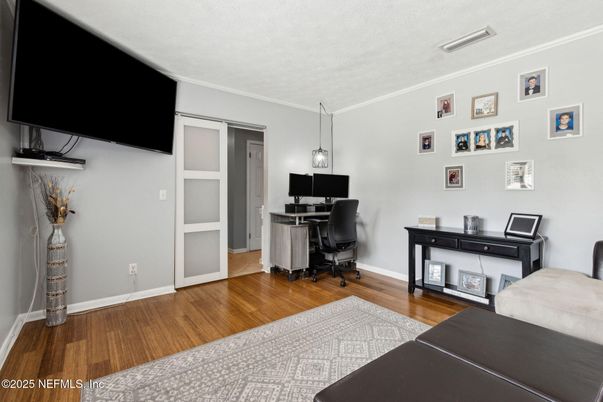 Home Office, Interior, Wood Texture Flooring