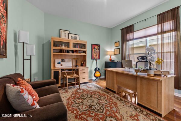 Home Office, Interior, Wood Texture Flooring