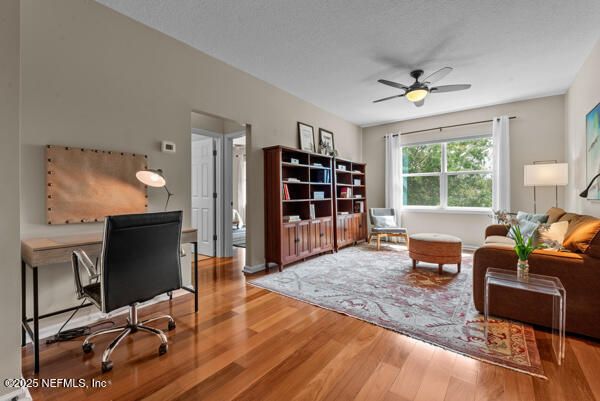 Home Office, Interior, Wood Texture Flooring
