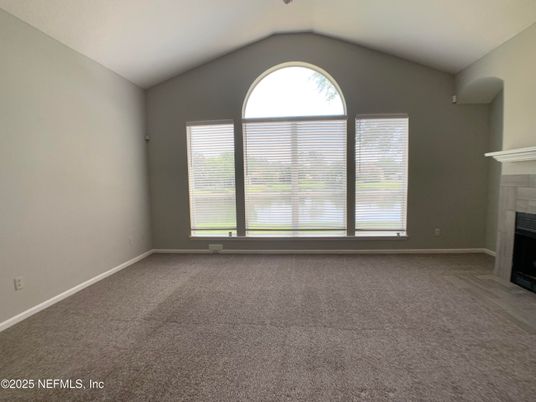 Empty room, Fireplace, Interior
