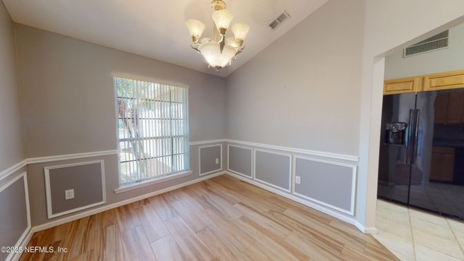 Chandelier, Empty room, Interior, Wood Texture Flooring