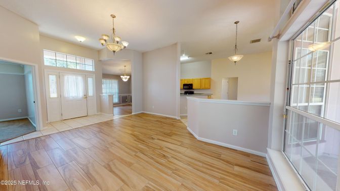 Chandelier, Interior, Kitchen, Pendant Lights, Wood Texture Flooring
