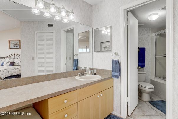 Bathroom, Dual Sink Vanities, Glass Shower, Interior