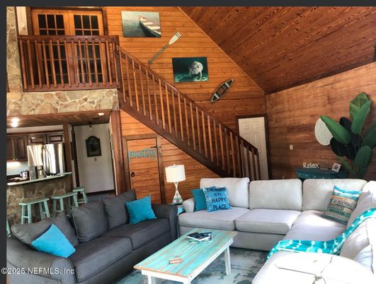 Interior, Living room, Wooden Ceilings, Wooden Walls