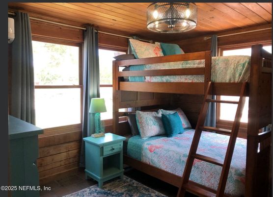 Bedroom, Interior, Wooden Ceilings, Wooden Walls