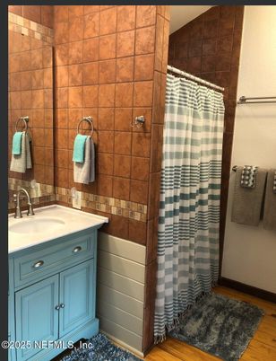 Bathroom, Interior, Wood Texture Flooring