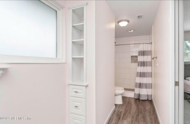 Bathroom, Interior, Wood Texture Flooring