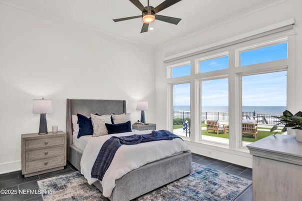 Bedroom, Interior, Water, Wood Texture Flooring