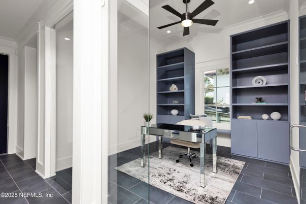 Home Office, Interior, Recessed Lighting