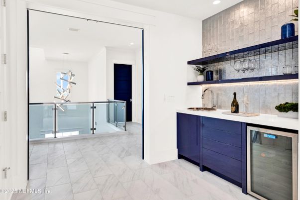 Interior, Kitchen, Marble, Pendant Lights, Recessed Lighting