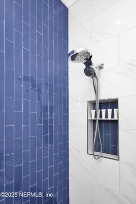 Bathroom, Glass Shower, Interior, Marble Walls