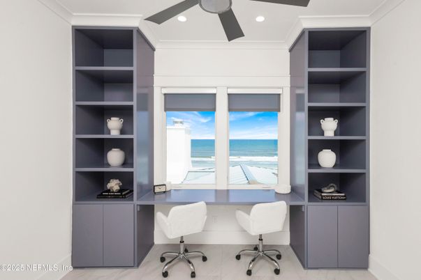 Home Office, Interior, Recessed Lighting, Water
