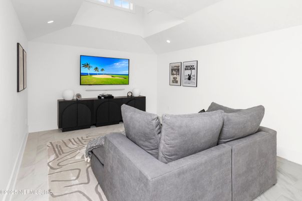 Interior, Living room, Marble, Recessed Lighting