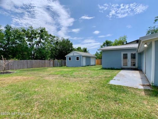 Backyard, Detached Garage, Exterior