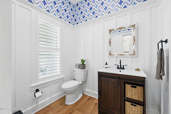 Bathroom, Interior, Wood Texture Flooring