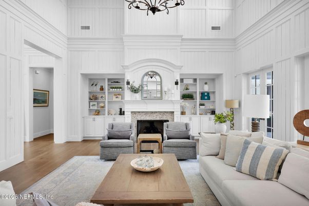 Fireplace, Interior, Living room, Wood Texture Flooring