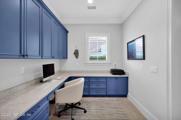 Home Office, Interior, Recessed Lighting