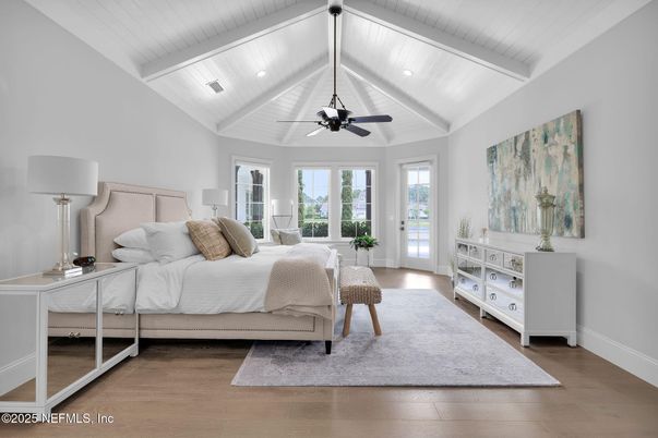 Bedroom, Interior, Wood Texture Flooring