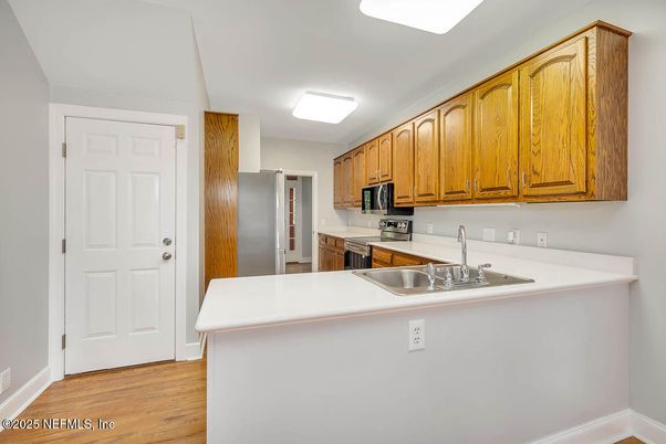 Interior, Kitchen, Wood Texture Flooring