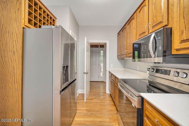 Interior, Kitchen, Wood Texture Flooring