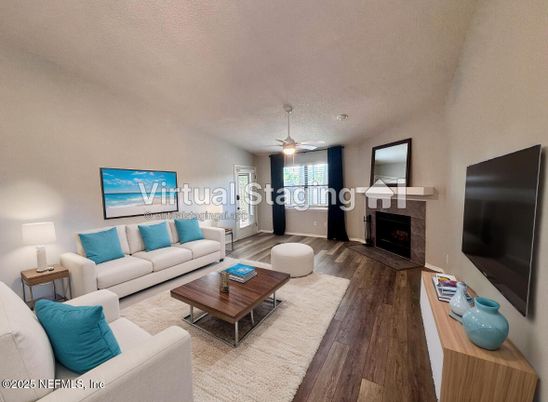Fireplace, Interior, Living room, Wood Texture Flooring