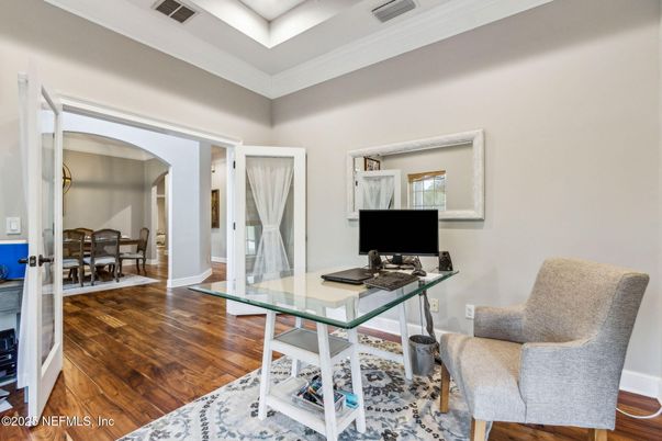 Home Office, Interior, Wood Texture Flooring
