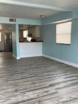 Empty room, Interior, Kitchen, Wood Texture Flooring