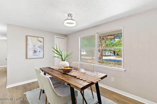 Dining room, Interior, Wood Texture Flooring