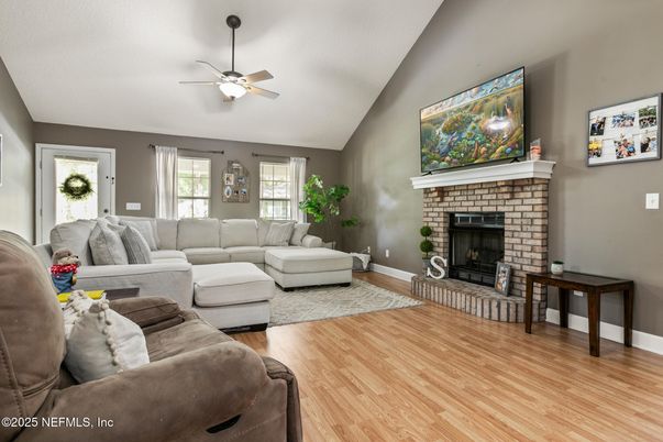 Fireplace, Interior, Living room, Wood Texture Flooring