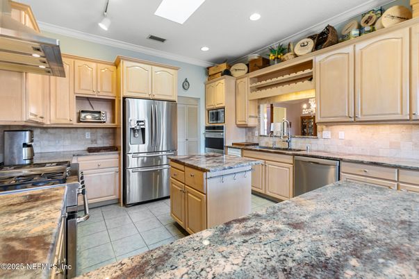 Interior, Kitchen, Recessed Lighting, Stainless Steel Appliances