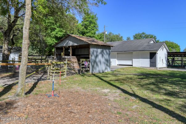 Backyard, Detached Garage, Exterior