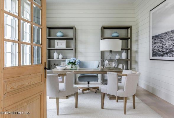 Home Office, Interior, Wood Texture Flooring