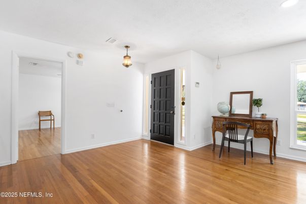 Home Office, Interior, Pendant Lights, Wood Texture Flooring