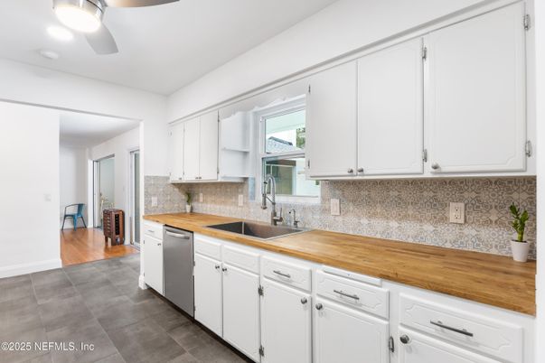 Interior, Kitchen, Wood Texture Flooring