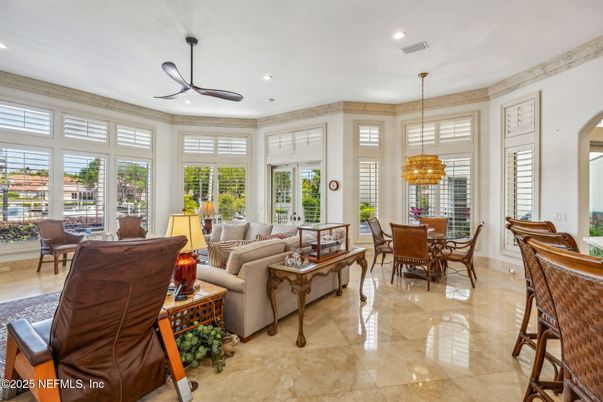 Dining room, Interior, Living room, Pendant Lights, Recessed Lighting