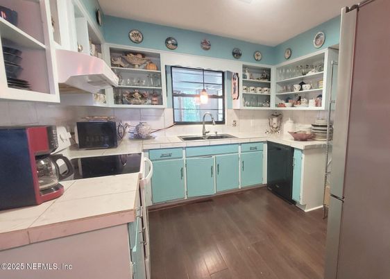 Interior, Kitchen, Wood Texture Flooring
