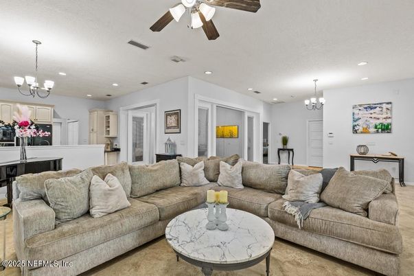 Chandelier, Interior, Kitchen, Living room, Recessed Lighting