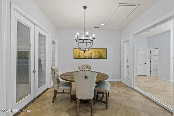 Chandelier, Dining room, Interior, Recessed Lighting