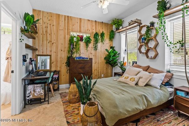 Bedroom, Interior, Wooden Walls