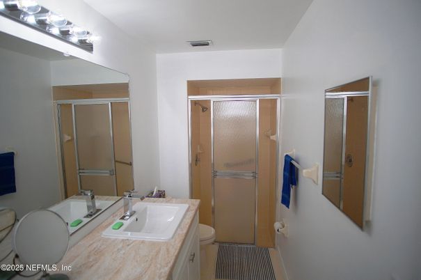 Bathroom, Dual Sink Vanities, Glass Shower, Interior
