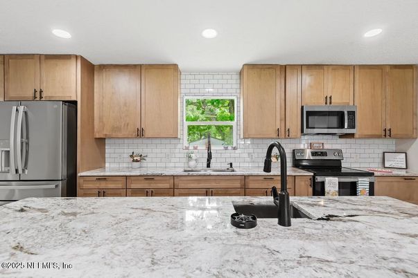 Interior, Kitchen, Recessed Lighting, Stainless Steel Appliances