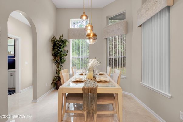 Dining room, Interior, Pendant Lights