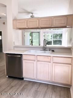 Interior, Kitchen, Wood Texture Flooring