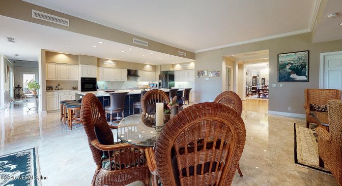Dining room, Interior, Kitchen, Recessed Lighting
