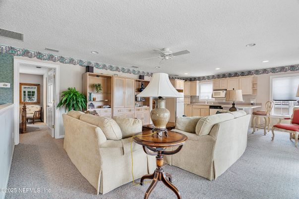 Dining room, Interior, Kitchen, Living room, Recessed Lighting
