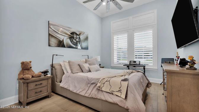 Bedroom, Interior, Wood Texture Flooring