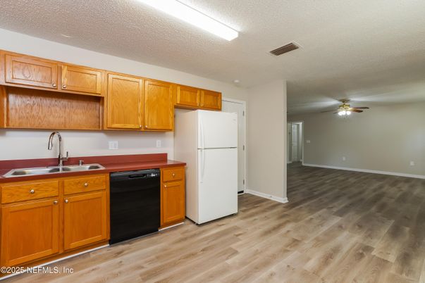 Interior, Kitchen, Wood Texture Flooring
