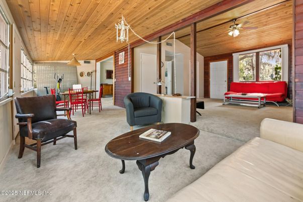 Dining room, Interior, Living room, Wooden Ceilings