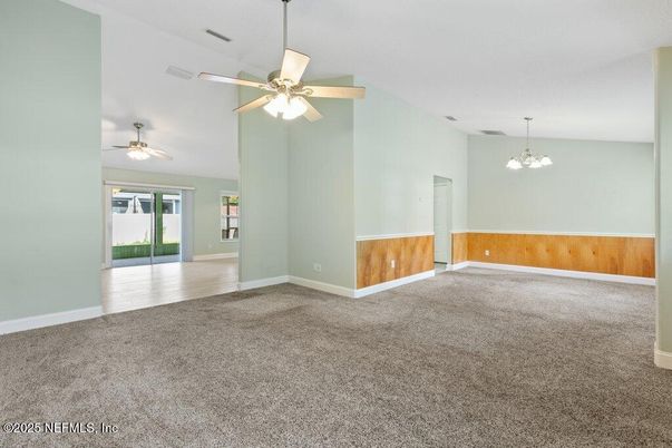 Chandelier, Empty room, Interior